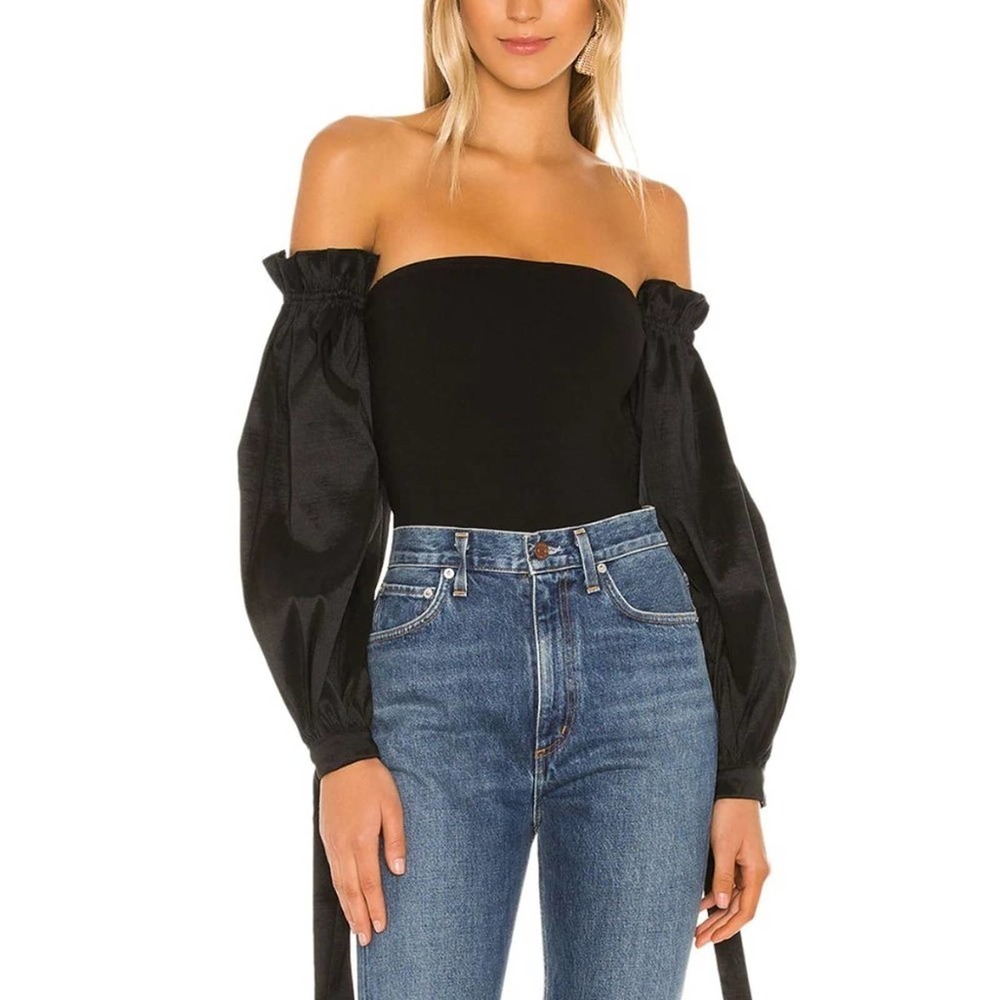MAJORELLE Bliss Bodysuit in Black XXS